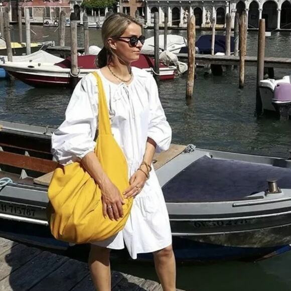 HM NWT BLOGGER FAV COTTON TIERD HIPPIE BOHO CHIC WESTERN WHITE DRESS SMALL - Picture 5 of 10